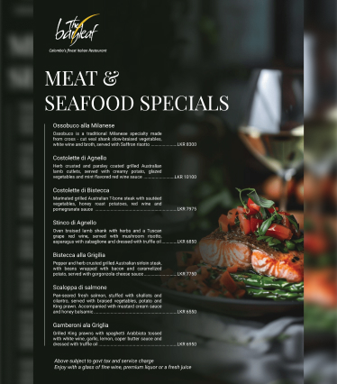 Monthly Specials